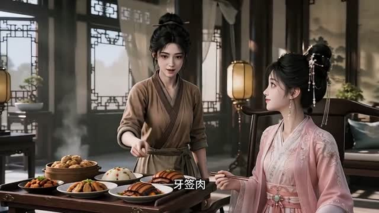 书院后街摆吃摊，皇帝咋也来排队第一季（74集）短剧全集解锁零收费