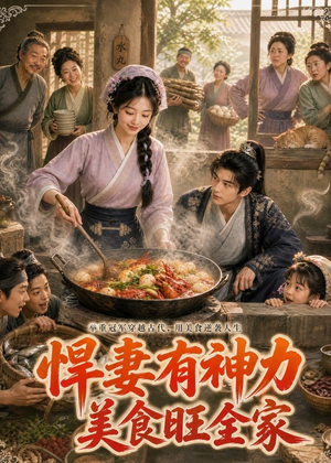 悍妻有神力，美食旺全家（75集）短剧合集通宵追更版